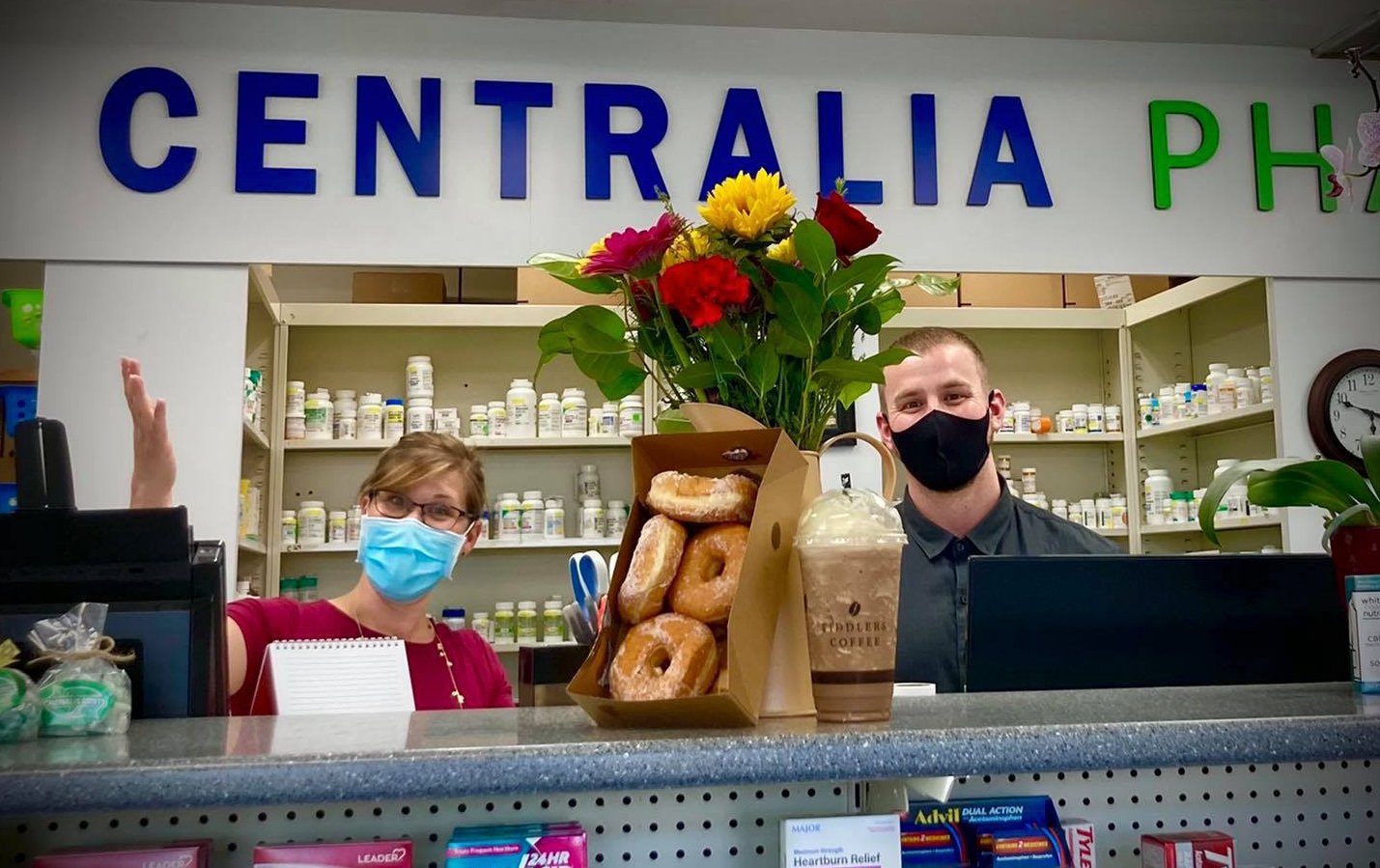 The Quimbys started Centralia Pharmacy in May 2017 with their business partner, Jeff Harrell, reinvigorating one of Centralia’s oldest pharmacy locations.